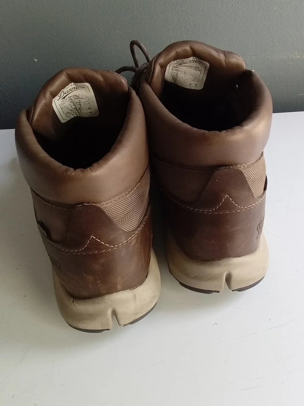 Danner‎ Brown Leather and Textile Lace-Up Boots